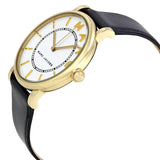 Buy Shop Marc Jacobs Roxy White Dial Black Leather Strap Watch for Women - MJ1532 USA Online