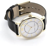 Buy Shop Marc Jacobs Roxy White Dial Black Leather Strap Watch for Women - MJ1532 USA Online