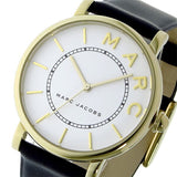 Buy Shop Marc Jacobs Roxy White Dial Black Leather Strap Watch for Women - MJ1532 USA Online