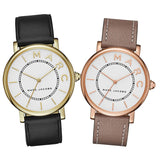 Buy Shop Marc Jacobs Roxy White Dial Black Leather Strap Watch for Women - MJ1532 USA Online