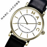 Buy Shop Marc Jacobs Roxy White Dial Black Leather Strap Watch for Women - MJ1532 USA Online