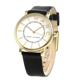 Buy Shop Marc Jacobs Roxy White Dial Black Leather Strap Watch for Women - MJ1532 USA Online