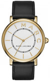 Buy Shop Marc Jacobs Roxy White Dial Black Leather Strap Watch for Women - MJ1532 USA Online