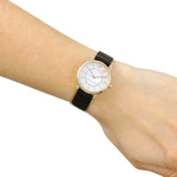 Buy Shop Marc Jacobs Roxy White Dial Black Leather Strap Watch for Women - MJ1537 USA Online