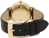 Buy Shop Marc Jacobs Roxy White Dial Black Leather Strap Watch for Women - MJ1537 USA Online