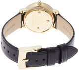 Buy Shop Marc Jacobs Roxy White Dial Black Leather Strap Watch for Women - MJ1537 USA Online