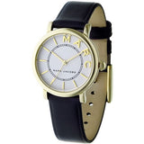 Buy Shop Marc Jacobs Roxy White Dial Black Leather Strap Watch for Women - MJ1537 USA Online