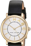 Buy Shop Marc Jacobs Roxy White Dial Black Leather Strap Watch for Women - MJ1537 USA Online