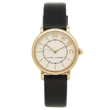 Buy Shop Marc Jacobs Roxy White Dial Black Leather Strap Watch for Women - MJ1537 USA Online