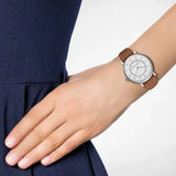 Buy Shop Marc Jacobs Roxy White Dial Brown Leather Strap Watch for Women - MJ1571 USA Online