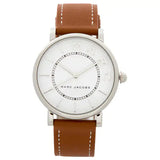 Buy Shop Marc Jacobs Roxy White Dial Brown Leather Strap Watch for Women - MJ1571 USA Online