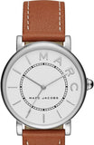 Buy Shop Marc Jacobs Roxy White Dial Brown Leather Strap Watch for Women - MJ1571 USA Online