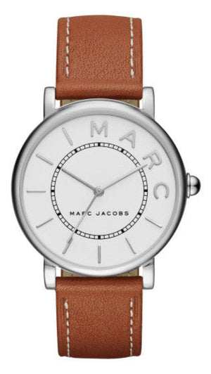 Buy Shop Marc Jacobs Roxy White Dial Brown Leather Strap Watch for Women - MJ1571 USA Online