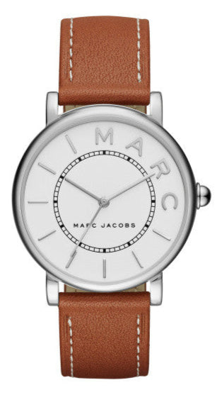 Buy Shop Marc Jacobs Roxy White Dial Brown Leather Strap Watch for Women - MJ1571 USA Online