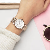 Buy Shop Marc Jacobs Roxy White Dial Gold Steel Strap Watch for Women - MJ3522 USA Online