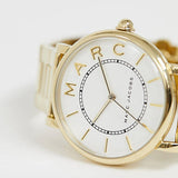 Buy Shop Marc Jacobs Roxy White Dial Gold Steel Strap Watch for Women - MJ3522 USA Online