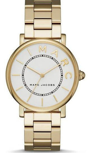 Buy Shop Marc Jacobs Roxy White Dial Gold Steel Strap Watch for Women - MJ3522 USA Online