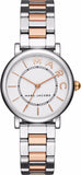 Marc Jacobs Roxy White Dial Two Tone Stainless Steel Strap Watch for Women - MJ3553