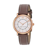 Buy Shop Marc Jacobs Roxy White Dial Light Brown Leather Strap Watch for Women - MJ1538 USA Online