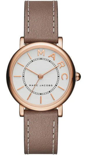 Buy Shop Marc Jacobs Roxy White Dial Light Brown Leather Strap Watch for Women - MJ1538 USA Online