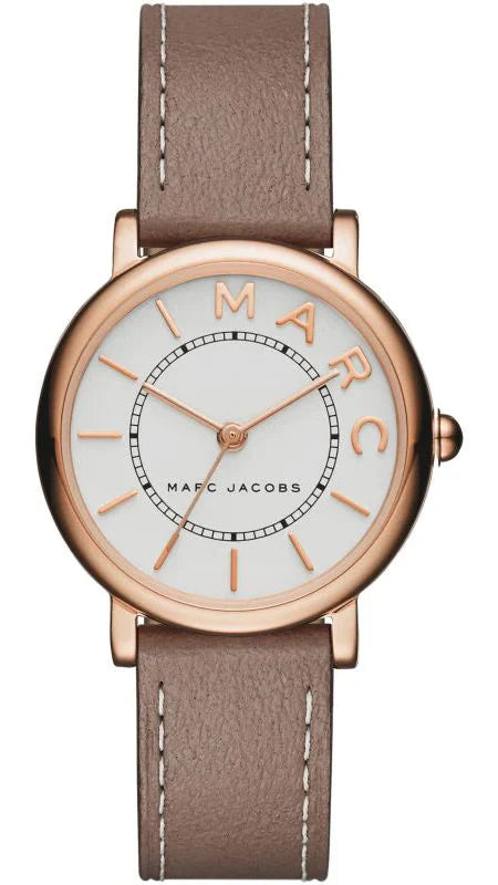 Buy Shop Marc Jacobs Roxy White Dial Light Brown Leather Strap Watch for Women - MJ1538 USA Online
