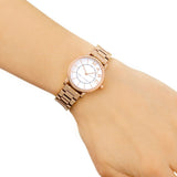 Buy Shop Marc Jacobs Roxy White Dial Rose Gold Steel Strap Watch for Women - MJ3523 USA Online