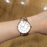 Buy Shop Marc Jacobs Roxy White Dial Rose Gold Steel Strap Watch for Women - MJ3523 USA Online