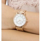 Buy Shop Marc Jacobs Roxy White Dial Rose Gold Steel Strap Watch for Women - MJ3523 USA Online