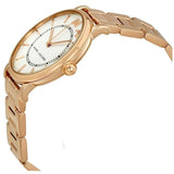 Buy Shop Marc Jacobs Roxy White Dial Rose Gold Steel Strap Watch for Women - MJ3523 USA Online