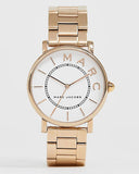 Buy Shop Marc Jacobs Roxy White Dial Rose Gold Steel Strap Watch for Women - MJ3523 USA Online