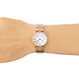 Buy Shop Marc Jacobs Roxy White Dial Rose Gold Steel Strap Watch for Women - MJ3527 USA Online