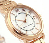 Buy Shop Marc Jacobs Roxy White Dial Rose Gold Steel Strap Watch for Women - MJ3527 USA Online