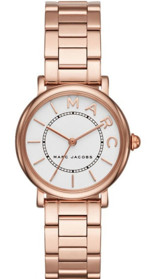 Buy Shop Marc Jacobs Roxy White Dial Rose Gold Steel Strap Watch for Women - MJ3527 USA Online
