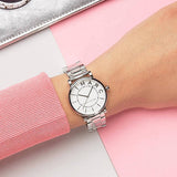 Buy Shop Marc Jacobs Roxy White Dial Silver Steel Strap Watch for Women - MJ3521 USA Online