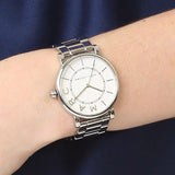 Buy Shop Marc Jacobs Roxy White Dial Silver Steel Strap Watch for Women - MJ3521 USA Online