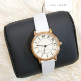 Buy Shop Marc Jacobs Roxy White Dial White Leather Strap Watch for Women - MJ1561 USA Online