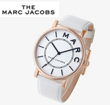 Buy Shop Marc Jacobs Roxy White Dial White Leather Strap Watch for Women - MJ1561 USA Online