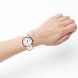 Buy Shop Marc Jacobs Roxy White Dial White Leather Strap Watch for Women - MJ1562 USA Online