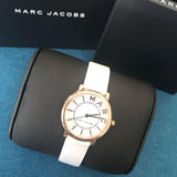 Buy Shop Marc Jacobs Roxy White Dial White Leather Strap Watch for Women - MJ1562 USA Online