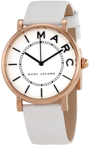 Buy Shop Marc Jacobs Roxy White Dial White Leather Strap Watch for Women - MJ1562 USA Online