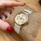 Buy Shop Marc Jacobs Roxy White Dial White Leather Strap Watch for Women - MJ1607 USA Online