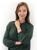 Buy Shop Marc Jacobs Sally Champagne Gold Dial Gold Steel Strap Watch for Women - MBM3363 USA Online