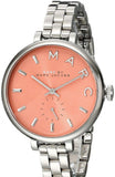 Buy Shop Marc Jacobs Sally Orange Dial Silver Steel Strap Watch for Women - MBM3365 USA Online