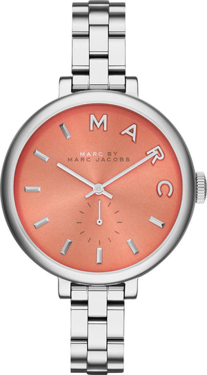 Buy Shop Marc Jacobs Sally Orange Dial Silver Steel Strap Watch for Women - MBM3365 USA Online