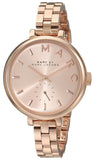 Buy Shop Marc Jacobs Sally Rose Gold Dial Rose Gold Steel Strap Watch for Women - MBM3364 USA Online