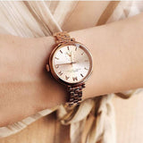 Buy Shop Marc Jacobs Sally White Dial Rose Gold Steel Strap Watch for Women - MBM8643 USA Online