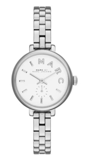 Buy Shop Marc Jacobs Sally White Dial Silver Steel Strap Watch for Women - MBM8642 USA Online