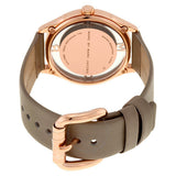 Buy Shop Marc Jacobs Tether Grey Dial Grey Leather Strap Watch for Women - MBM1375 USA Online