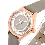 Buy Shop Marc Jacobs Tether Grey Dial Grey Leather Strap Watch for Women - MBM1375 USA Online