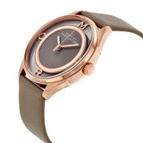 Buy Shop Marc Jacobs Tether Grey Dial Grey Leather Strap Watch for Women - MBM1375 USA Online